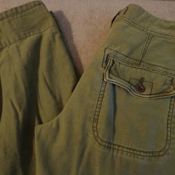 NWOT FREE PEOPLE Utility Boyfriend Pant 28 Button - Picture 3 of 8